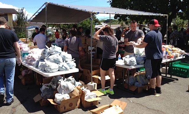 Photo of Ohana Produce Program Distribution at Central District